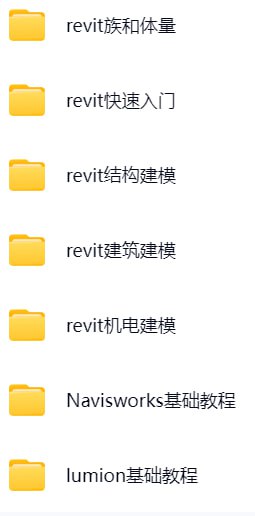 【建筑课堂】BIM全专业教程
